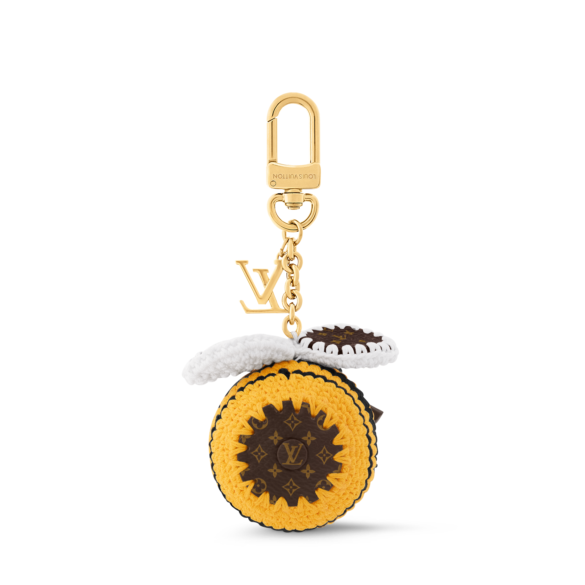 Bee LV Crochet Bag Charm . - Luxury Accessories - M02585 Yellow